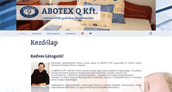 Desktop Screenshot of abotex.hu